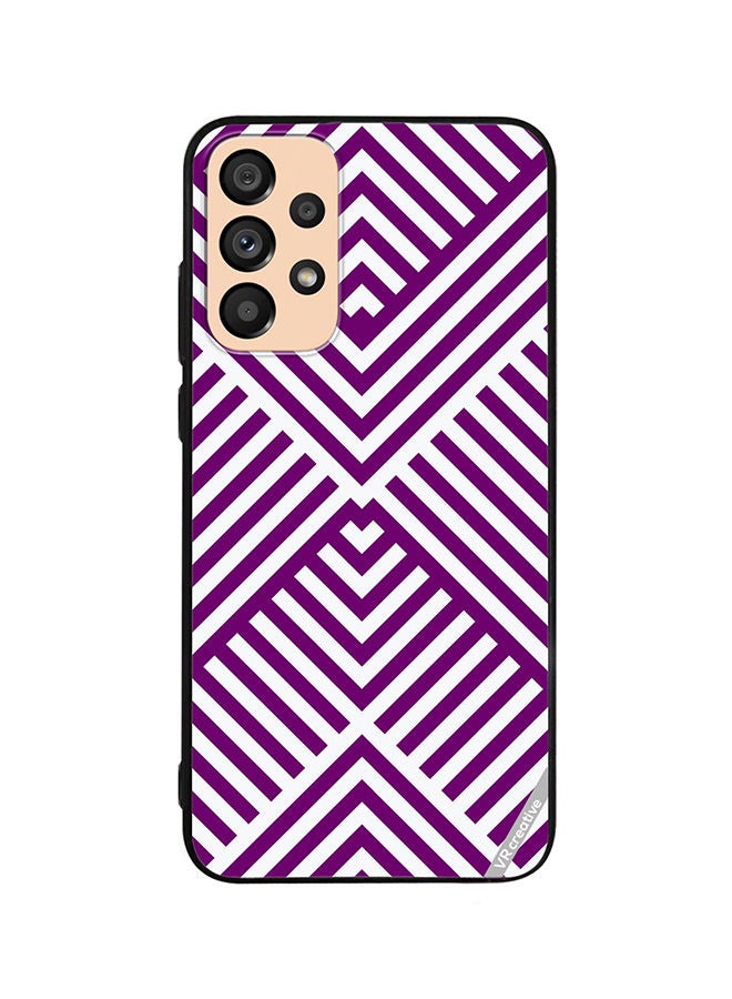 VR CREATIVE Protective Case Cover For Samsung Galaxy A53 5G Strips Design Multicolour - Image 1