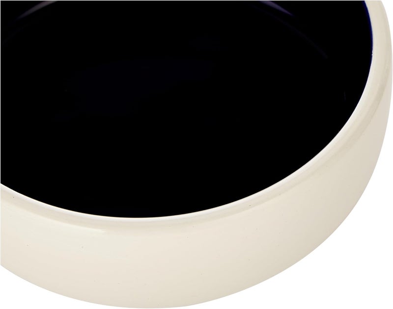 Trixie Basic Ceramic Bowl for Cats & Small Pets - Cream/Blue - Image 3