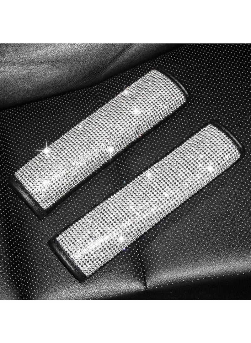 مجموعة إكسسوارات سيارات فاخرة بأحجار الراين - أغطية حزام الأمان، غطاء الفتيس، وغطاء فرامل اليد - pzsku/ZF1B077E9AD8021A546BDZ/45/_/1736683343/ec6d19a3-3234-4a26-8559-23541f18473d