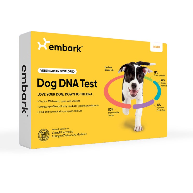Embark Breed Identification Kit - Most Accurate Dog DNA Testing Kit - 99% Breed Ancestry Accuracy for Mixed Breed Dogs - Plus Relative Finder & Family Tree - Image 1