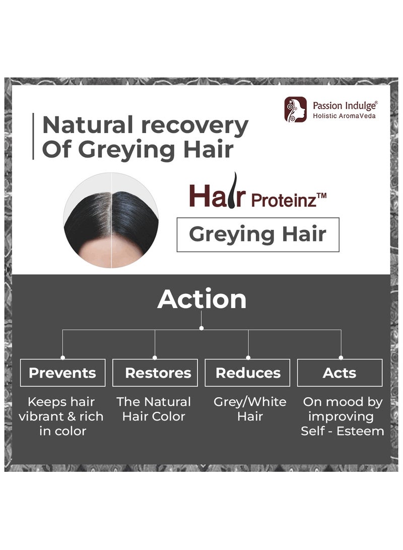 Passion Indulge Hair Proteinz Serum with Anti Greying Arcolys, Black Tea & Amla | Restore Natural Color-50 ML |PACK OF 2 - Image 4