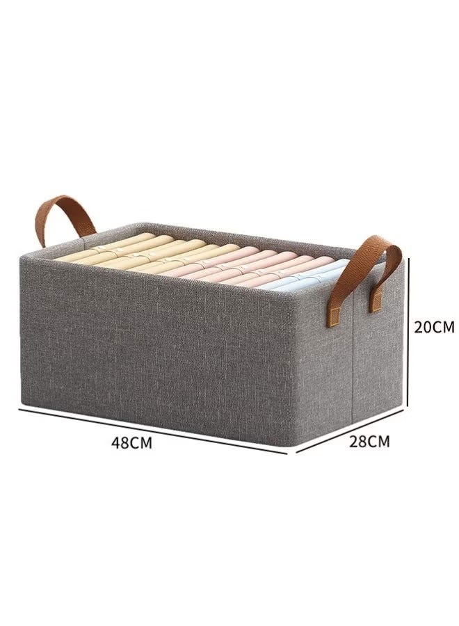 BOUND MOAT Wardrobe Clothes Organizer Storage Box Dividers Foldable Underwear Storage Bin Divider for Socks Bra Underwear Organizer Divider Cabinet Closet Cloth Drawer Storage Organizers Boxes - Image 5