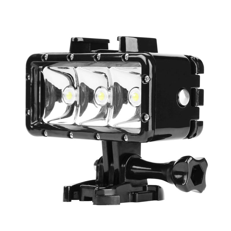 Shoot Rechargeable Fill Light 300 Lumens 3 Lighting Modes Waterproof Diving Light - 30 Meters Water Resistance Built-in 1200mAh Lithium Battery for Underwater Photography Mounting on Selfie Stick Hand Grip - Image 1