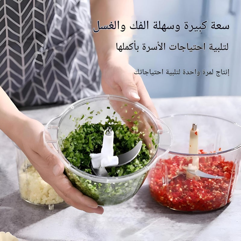 Hand Press - Manual 2 Liter White Fabric Blender For Preparing Food Effortlessly And Fast - Image 5