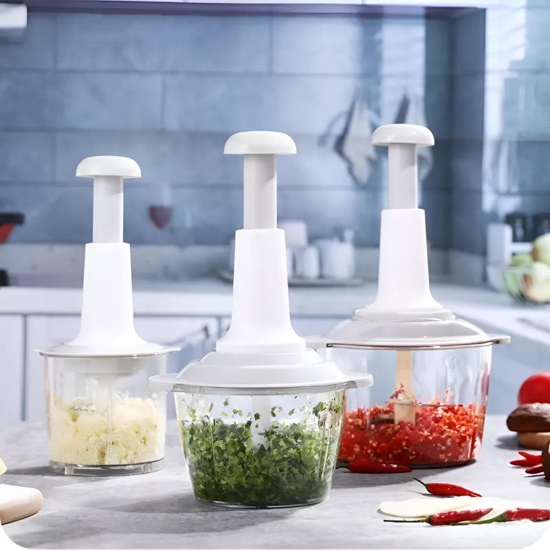 Hand Press - Manual 2 Liter White Fabric Blender For Preparing Food Effortlessly And Fast - Image 3