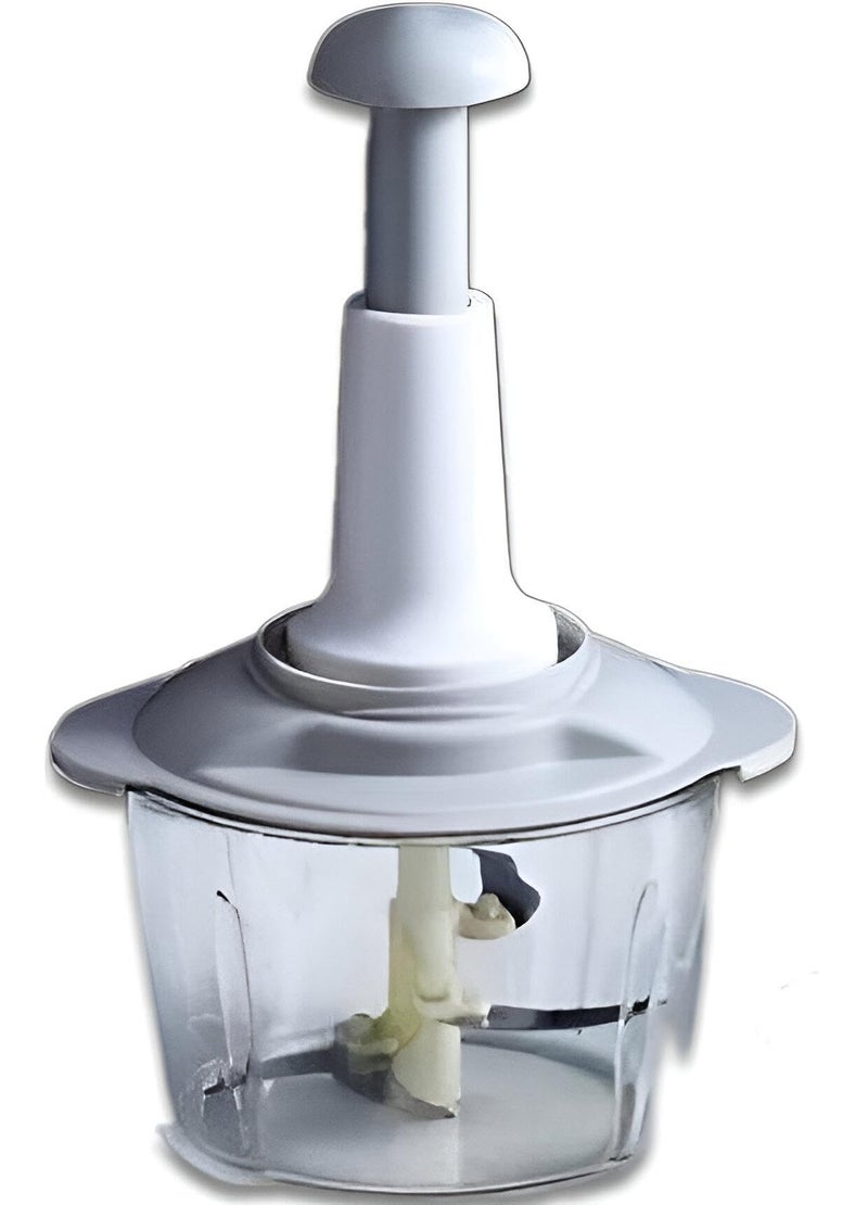 Hand Press - Manual 2 Liter White Fabric Blender For Preparing Food Effortlessly And Fast - Image 1