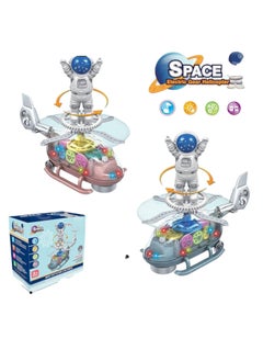 Battery Operated Space Electric Gear Helicopter With Lights And Sounds For Kids