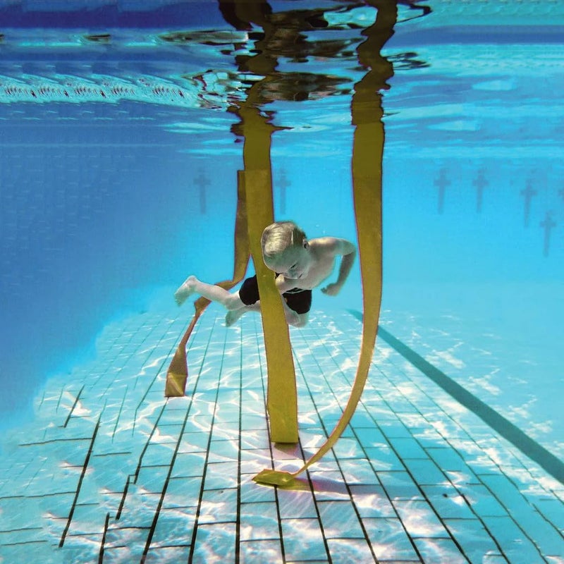 Fitfix ® Underwater Slalom Poles 150 cm Laminated Yellow Strips with Ballast & Foam Seaweed Effect Set of 8 ps Versatile Durable Easy Setup for Exciting Aquatic Workouts Training Recreational Play - Image 3