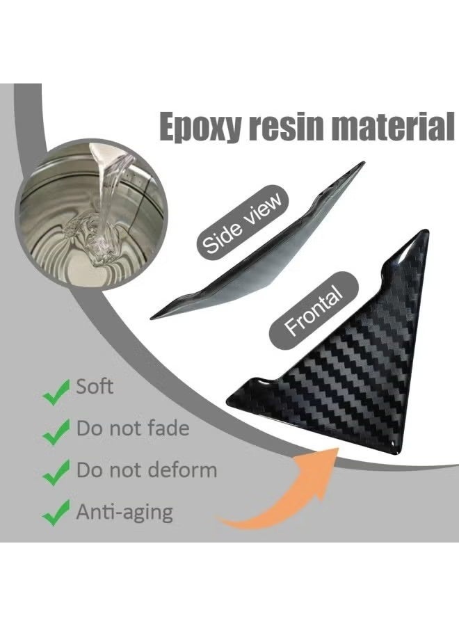 12 PCS Car Door Guard Protector, Car Door Edge Guard, Anti-Collision Vehicle Side Corner Protector, Auto Accessories Self-Adhesive Auto Edge Protection Cover Fit for Most Vehicle (Carbon Fiber+White+Black) - Image 4