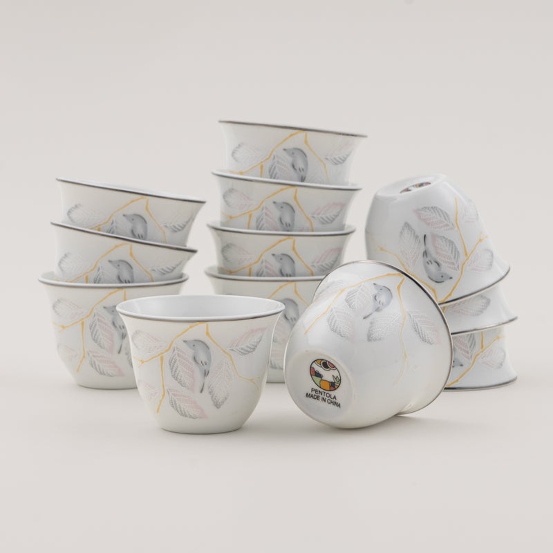 Pentola new bone 12pcs coffee cup set - Image 1
