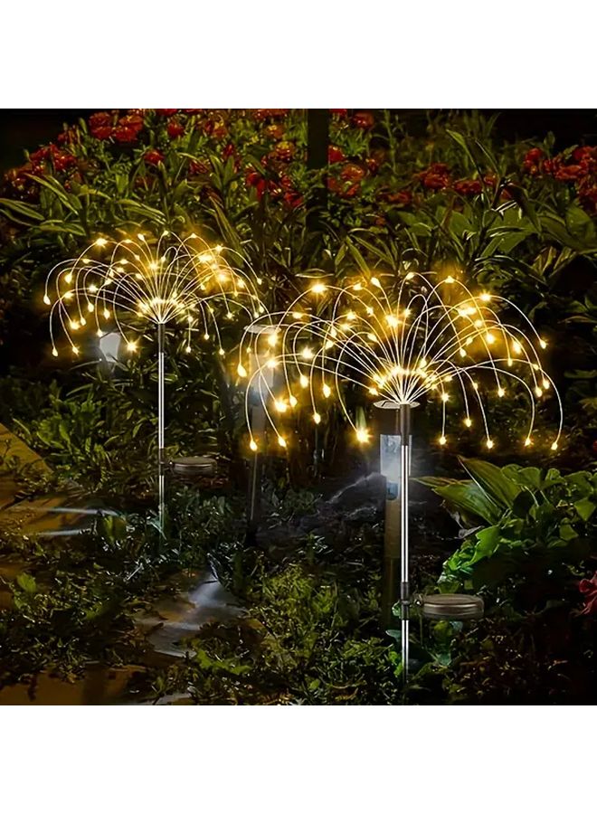 Solar Powered 300 LED String Lights With 8 Modes Motion Sensor Cool White Garden Decor - Image 4