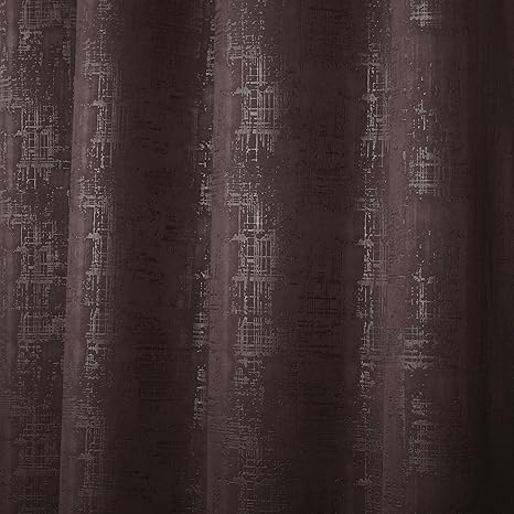 NESTPRIME Living Room Bedroom Blackout Door Curtains Room Darkening Thermal Insulated Noise Reducation Color Coffee 8 Feet Long Set of 2 100 Blackout Texture Luxurios Edition - Image 3