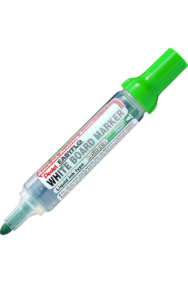 Pentel 6.0mm Bullet Tip Easy Flow White Board Liquid Ink Marker with Vivid Pigment Ink - Green - Image 3