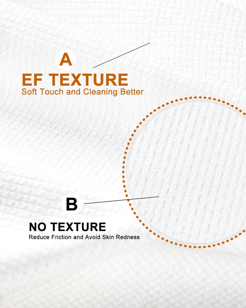 LUXU Face Towels,Facial Towels,100 Ct Disposable Face Towel, 9.8"X9.8"Face Cloths, Makeup Remover Face Towelettes Disposable,Disposable Face Cloths for Sensitive Skin,USDA Biobased Clean Face Towel - Image 3