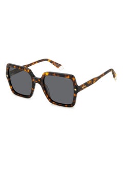 Polaroid Women's Polarized Square Shape Acetate Sunglasses PLD 4165/S/X GREY 50 - Lens Size: 49.7 Mm - Hvn  - Image 1