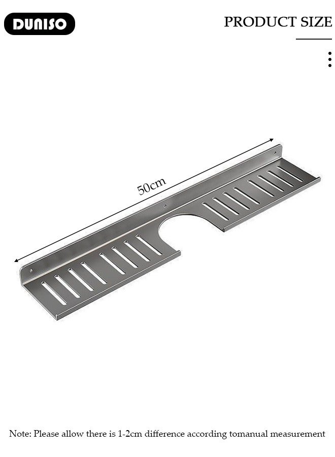 DUNISO Over The Sink Shelf, Shelf Organizer Over The Faucet, Bathroom Sink Shelf Over Faucet, U-Shaped Recess Design Countertop Organizer, Multi-Functional Hollow Storage Shelf for Bathroom, Kitchen  - Image 4