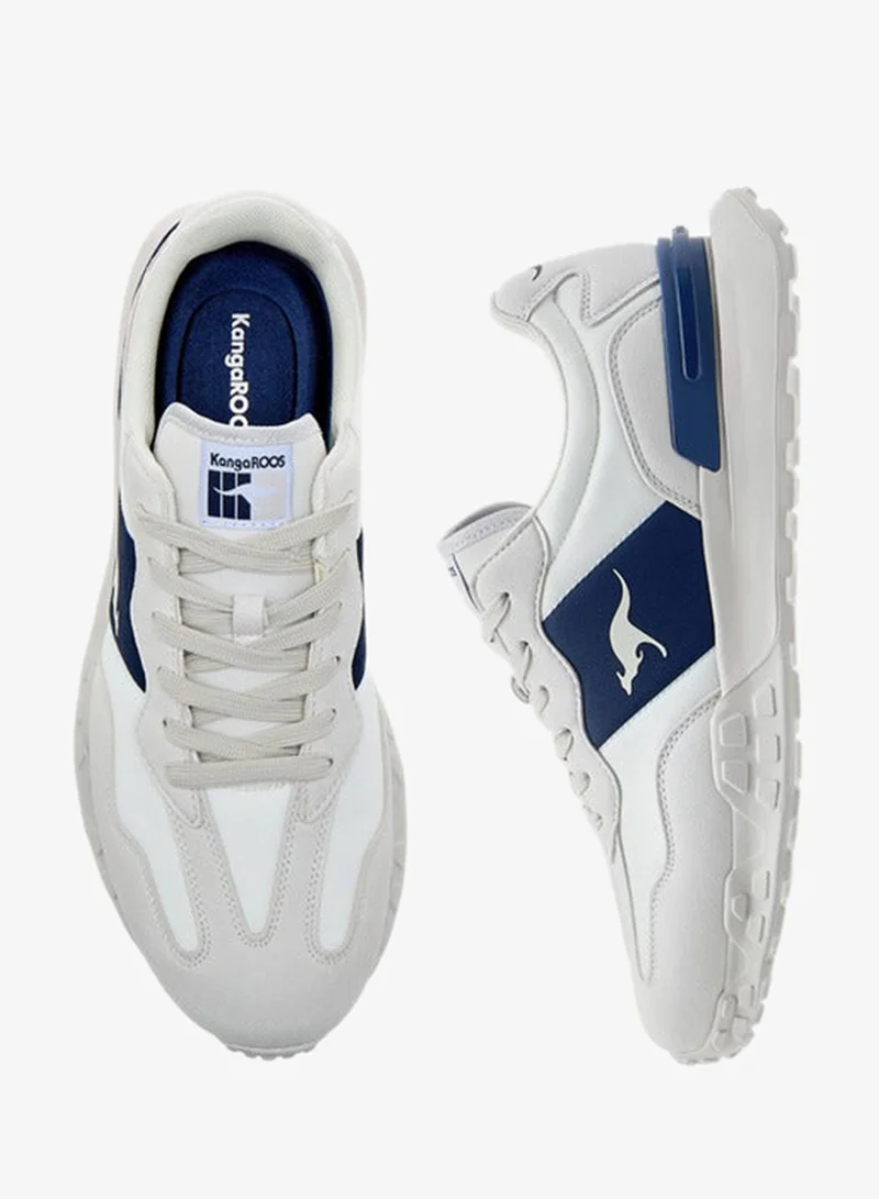 Men's Logo Detail Sports Shoes with Lace-Up Closure