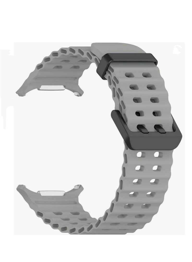 DUSALA Soft Silicone Adjustable Replacement Strap for 47mm Galaxy Watch 7 Ultra | Durable Sport Bracelet for Smartwatch | Lightweight, Sweat-Resistant, Comfortable Band for Active Lifestyle | Easy to Install – - Image 2