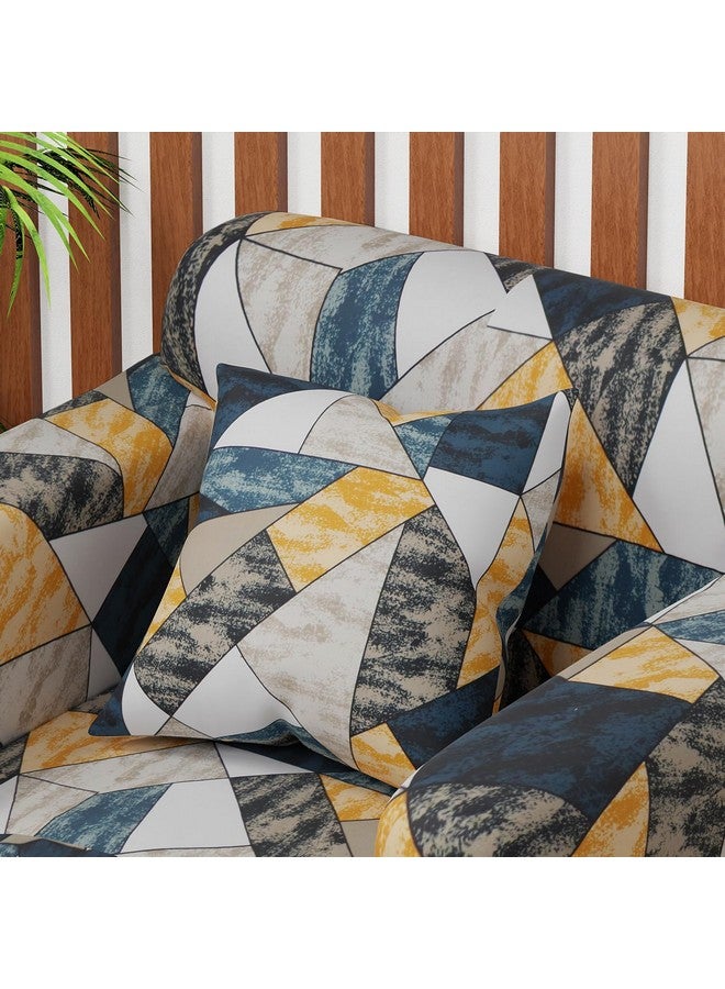 Lukzer Universal 1 Seater Sofa Cover with 1 Pillow Case 140 GSM Big Elasticity Slipcover for Couch Protector Stretchable (Prism Yellow/90-140cm) SC-047-01 - Image 3