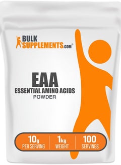 BULKSUPPLEMENTS.COM .com Essential Amino Acids Powder - Essential Amino Acids Supplement, EAA Powder - Unflavored & Gluten Free, 10g per Serving, 1kg (2.2 lbs) (Pack of 1)  - Image 1