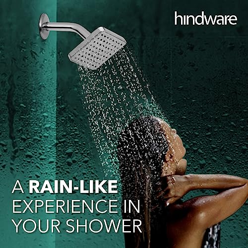 Hindware ABS 100 mm Rain Shower Overhead Shower | Wall Mounted | Chrome Finish & Nickel Plating | Sustains High Water Pressure - Image 2