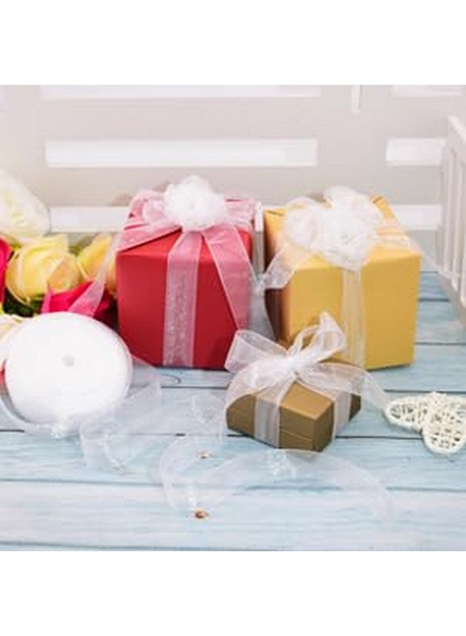 IMPRINT Organaza Sheer Wine Red Ribbon, 1 Inch Wide, 35 Metre Roll - Image 4