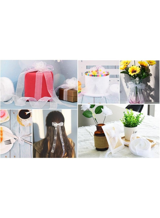 IMPRINT Organaza Sheer Wine Red Ribbon, 1 Inch Wide, 35 Metre Roll - Image 3