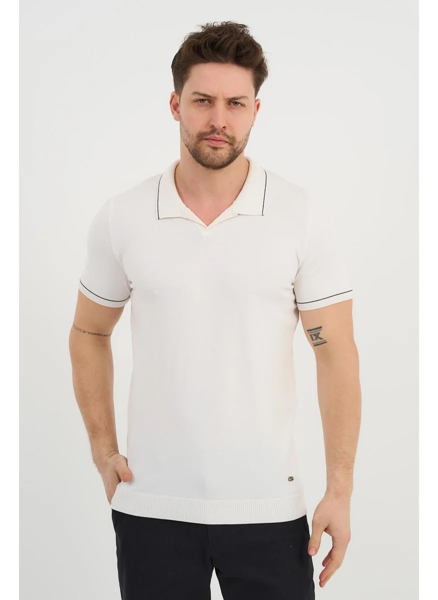 الكسندر جاردي Resort Collar Knitwear T-Shirt