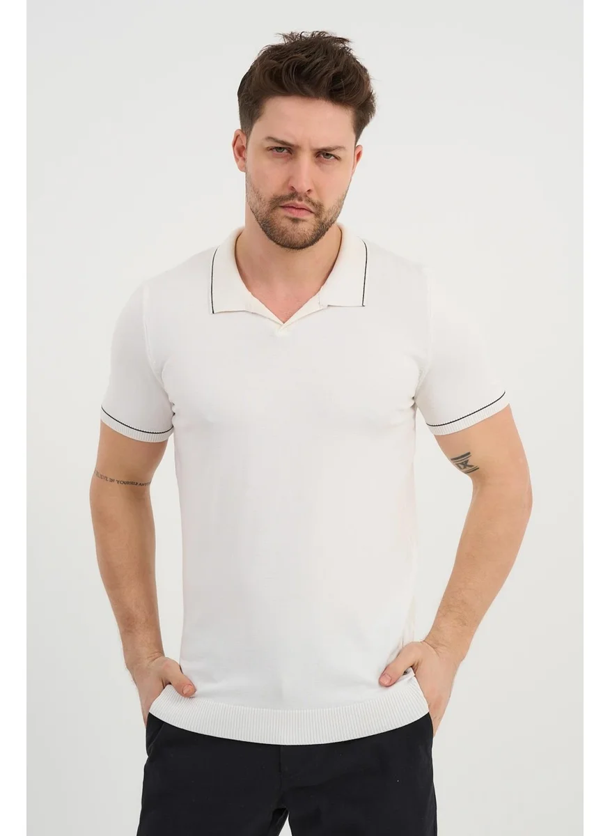 الكسندر جاردي Resort Collar Knitwear T-Shirt