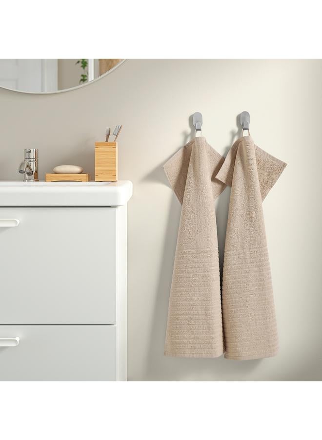 Hand towel, light beige, 40x70 cm - Image 3