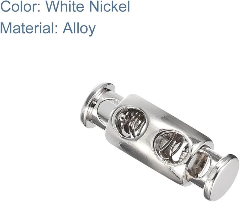 200 قطعة 3.8 مم قفل زنبركي مزدوج الثقب سدادة مشبك منزلق مفاتيح تبديل - Image 4