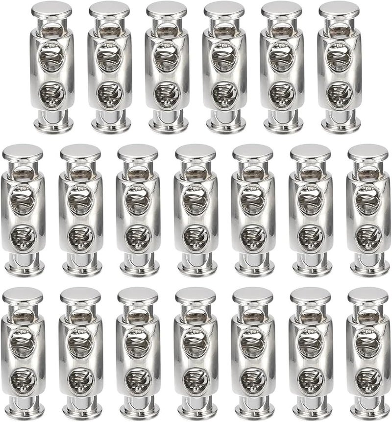 200 قطعة 3.8 مم قفل زنبركي مزدوج الثقب سدادة مشبك منزلق مفاتيح تبديل - Image 1