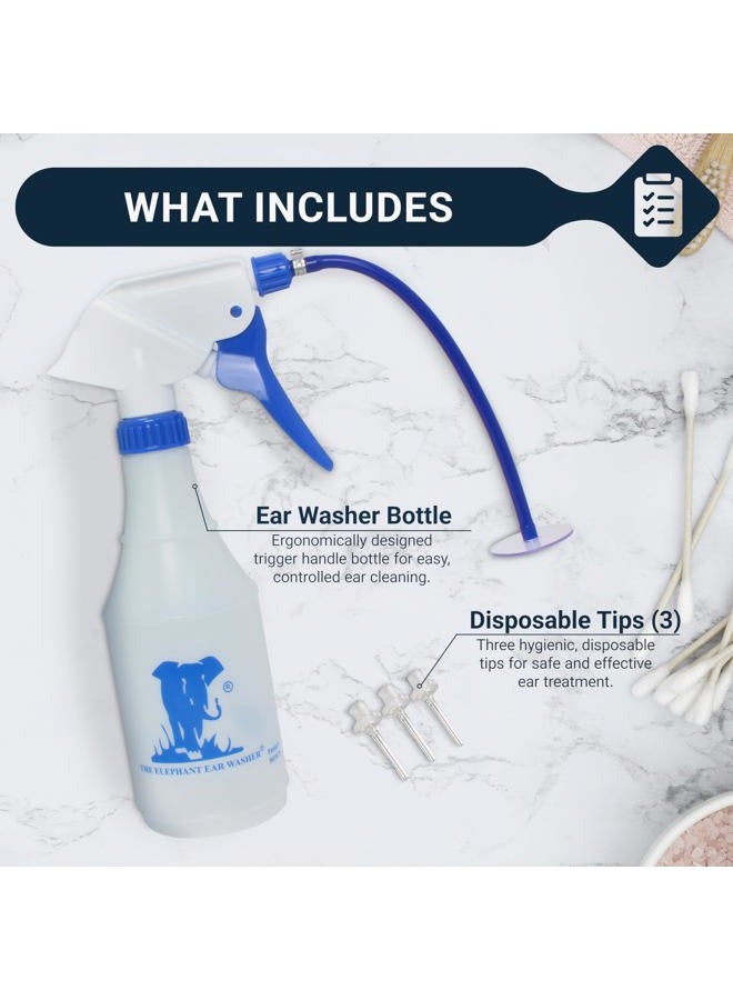 DOCTOR EASY Elephant Ear Washer Bottle System Blue/Clear - Image 4