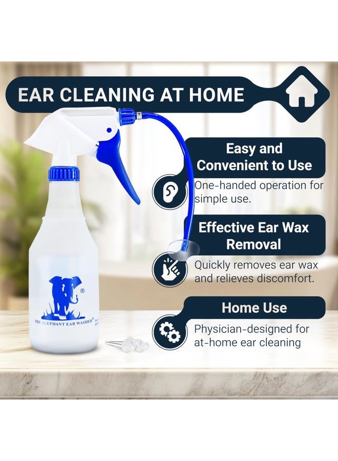DOCTOR EASY Elephant Ear Washer Bottle System Blue/Clear - Image 2