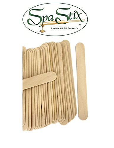 Spa Stix Natural Wood Jumbo Craft Stix. Pack of 100 Pieces - Image 3