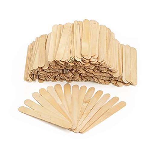 Spa Stix Natural Wood Jumbo Craft Stix. Pack of 100 Pieces - Image 2