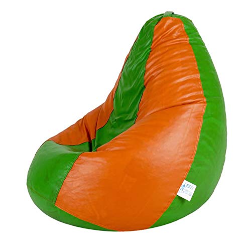 TRUE 2 F Orange and Geen Large Bean Bag Cover Without Beans - Image 3