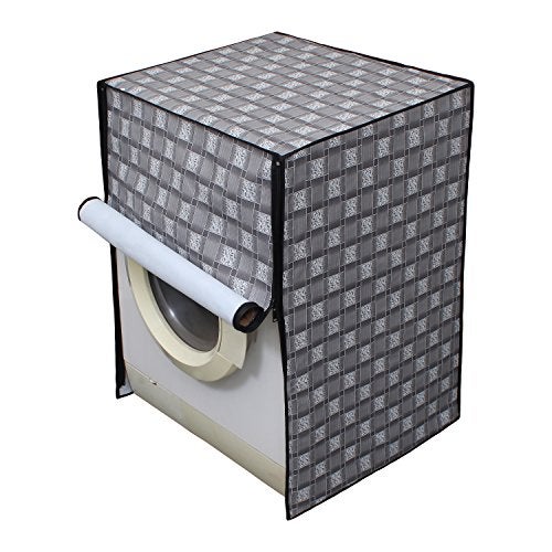 Lithara Waterproof Front Load Washing Machine Cover For 5 Kg, 5.2 Kg, 5.5 Kg (Design_42) - Image 2
