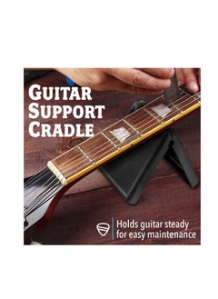 Guitar Neck Cradle, for Stringed Instruments Guitar Work Mat and Cradle for Easy Maintenance Guitar Neck Rest Cradle to Hold Guitar Ukulele Violin Banjo & More Guitar Neck Vise & Pads (2-Pack)  - Image 2