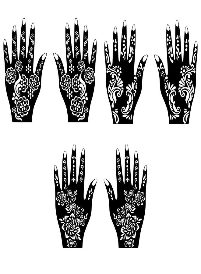 VANVATI Floral Ring Mehndi Stencil Sticker For Brides To Style Hands On Occasion - Image 3