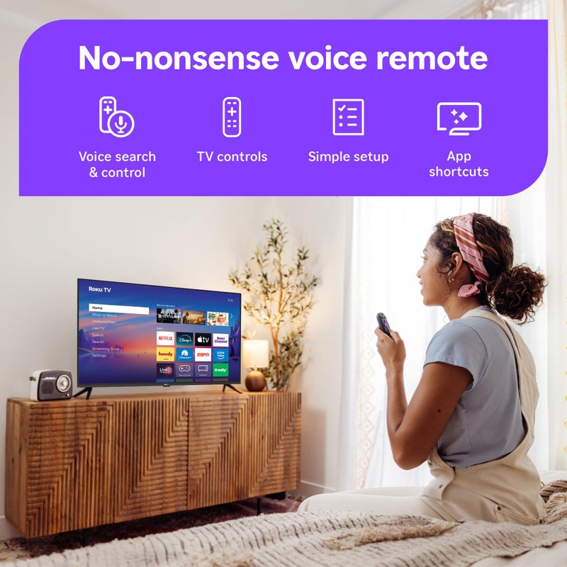 Roku Smart TV 2026 â€“ 40-Inch Select Series, 1080p Full HD TV â€“ Roku TV with Voice Remote â€“ Flat Screen LED Television with Wi-Fi for Streaming Live Local News Sports & Movies, Bluetooth Headphone Mode - Image 4