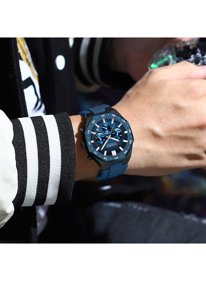 كارين ساعة كرونوغراف للرجال | عرض التاريخ وعقارب مضيئة – كورين 8489 من كورينستيت - Image 2