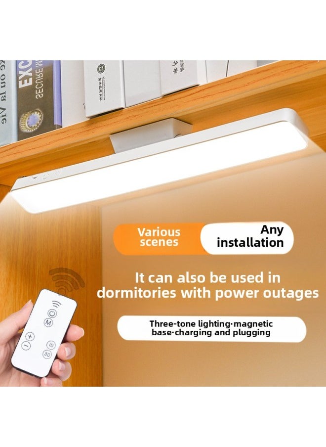 Generic Dormitory Magnetic Suction Light LED Rechargeable Study Light Eye Protection Table Lamp Bedroom Bedside Light Emergency Light Night Light Cool Light-Specifications:30cm 26 Lamp Beads ]-Power:Charging Type 1200 MA + Vertical Base  - Image 4