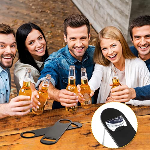 Raiten 20 Pack Flat Bottle Opener Bulk 7 Inch Stainless Steel Beer Bottle Opener Heavy Duty for Men Women Bar Kitchen Restaurant Bartender Party Supplies(Black) - Image 5