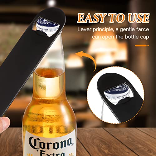 Raiten 20 Pack Flat Bottle Opener Bulk 7 Inch Stainless Steel Beer Bottle Opener Heavy Duty for Men Women Bar Kitchen Restaurant Bartender Party Supplies(Black) - Image 3