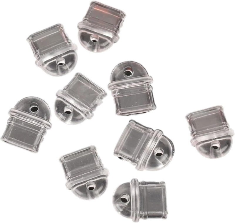 Secure 100pcs DIY Dust Plug Transparent Anti Dust Protector Caps Charge Port Dustplugs Port Protection Stopper(Type C) - Image 1