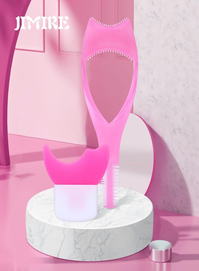 JIMIRE 3 in 1 Mascara Shield 2Pcs Lash Tools Mascara Shield Applicator Guard Lash Buddy Silicone Eyeliner Stencils Beginners Friendly Makup Tool by JIMIRE (Plum) - Image 5