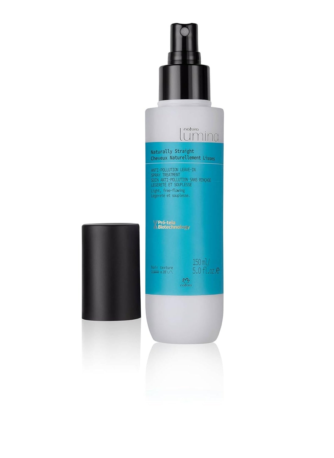 Natura natura Lumina Straight Antipollution Leavein Spray  Shinier Hair  AntiFrizz  Protects Against Oxidation for AntiBreakage  Thermal Protection  Vegan Hair Care  150ml 5 fl oz 