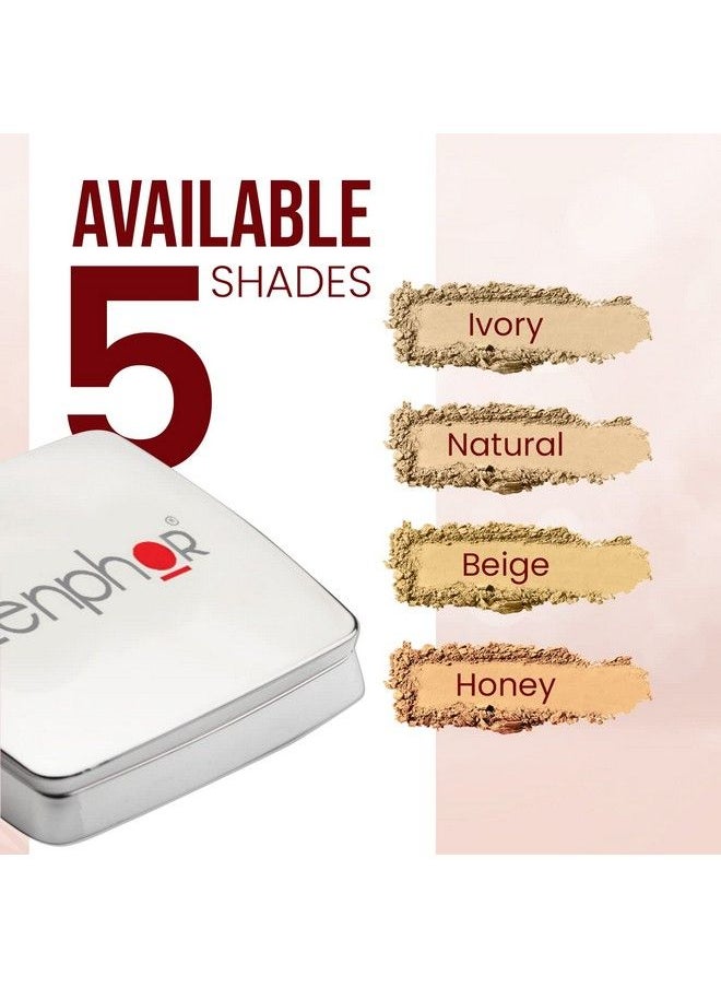 Lenphor - Flawless Face Compact Powder Long Lasting For Makeup Matte Finish With Vitamin E And Spf 25 Makeup Powder & Face Powder For Women & Girls Ivory 01 - Image 1