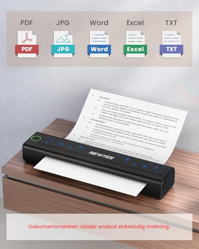 NEWYES Portable Thermal Printer Inkless Printer Wireless Connectivity Business Travel Home Education Use - Image 4
